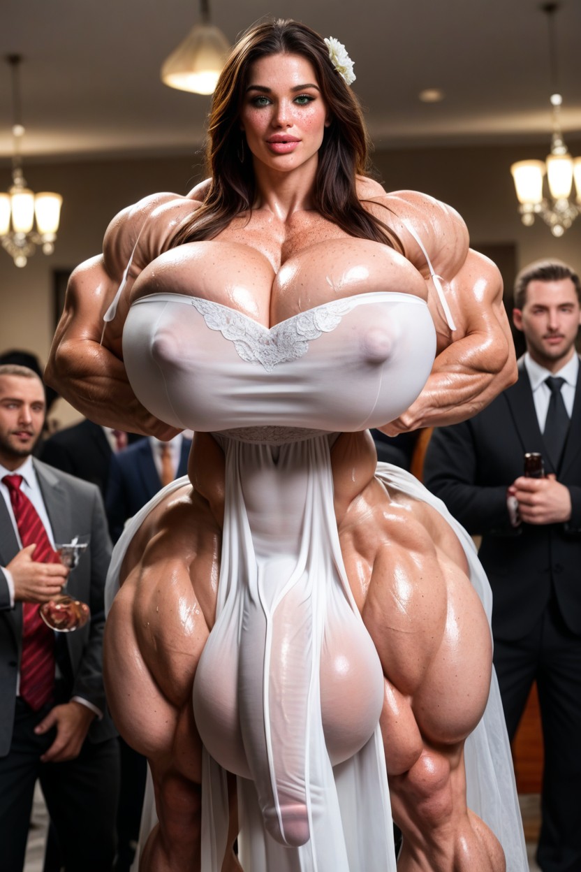 Thick Thighs, Hot, Muscular Futanari Shemale AI Porn
