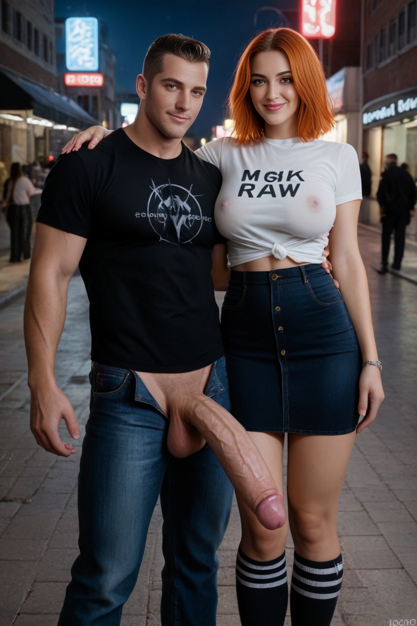 American, Rounded Ass, Man AI Porn