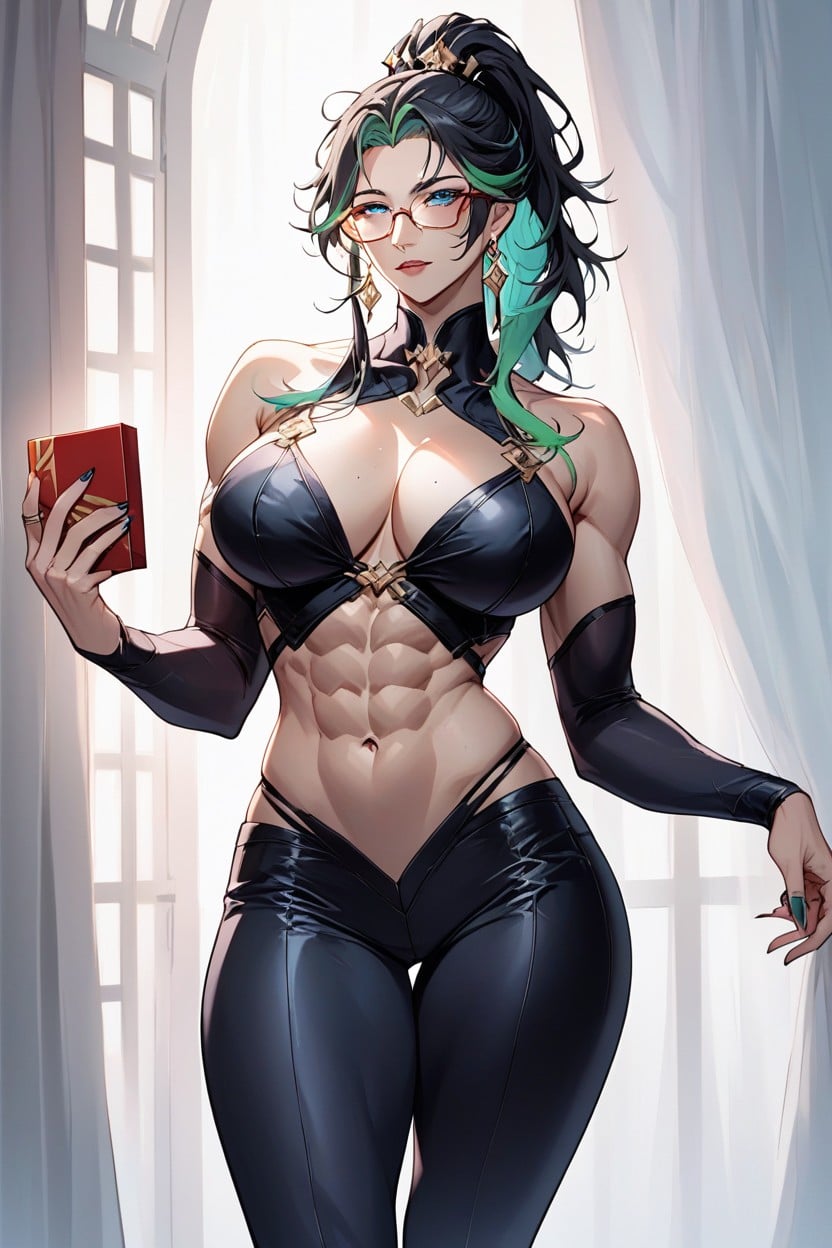 Xianyun From Genshin Impact, Green Highlights, 30+ Hentai AI Porn