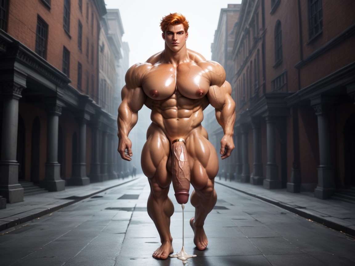 Gigantic, Looking At Viewer, Greek God AI Gay Porn