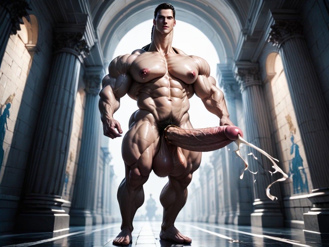 Huge Jaw, Long Length, Looking At Viewer AI Gay Porn