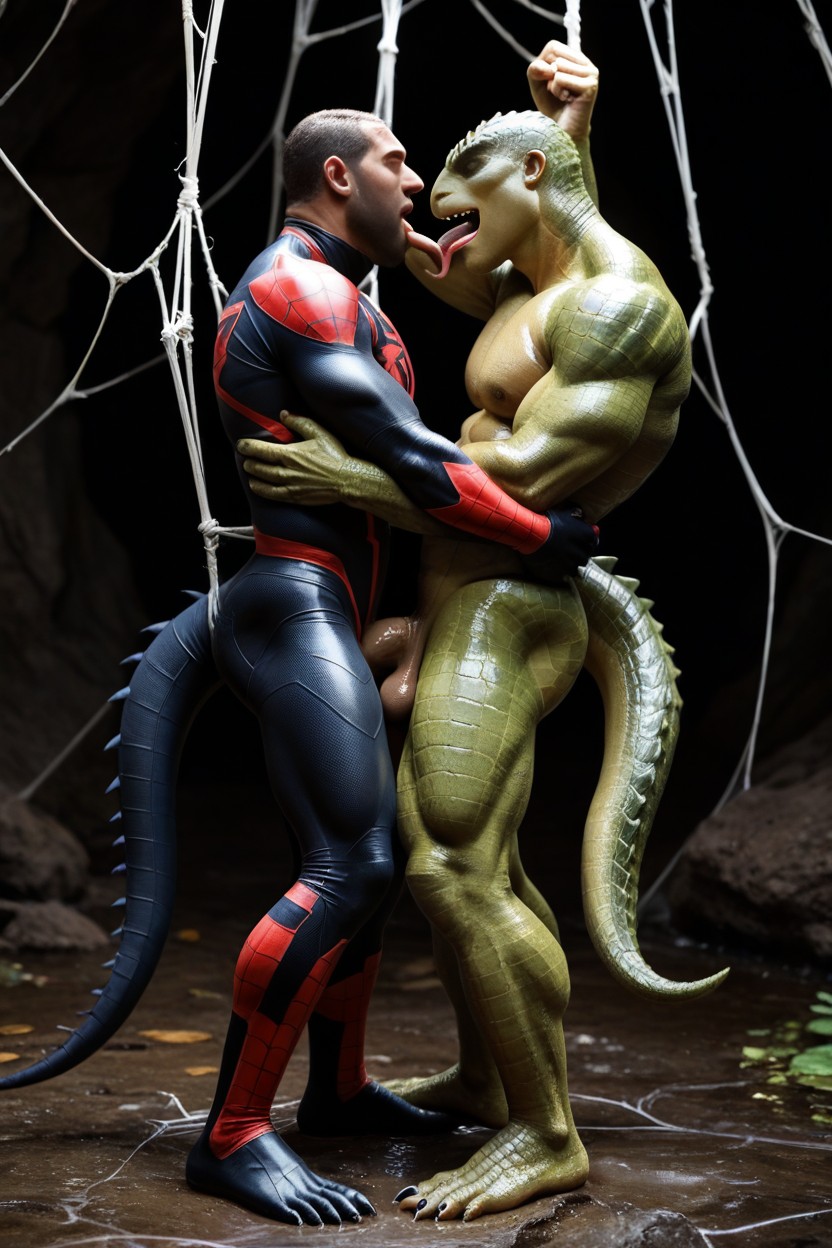 Side Profile, Wet Cave, Orgasm Face AI Gay Porn