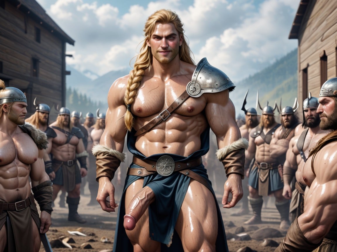 Hyper Naval Hair, Leather Accessories, Epic Battle AI Gay Porn