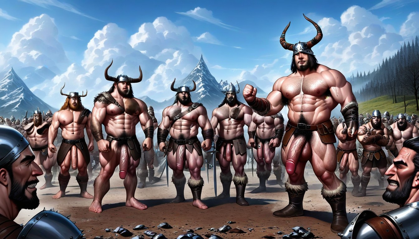 Hyper Hairy Bodies, Hyper Veiny, Fighting AI Gay Porn
