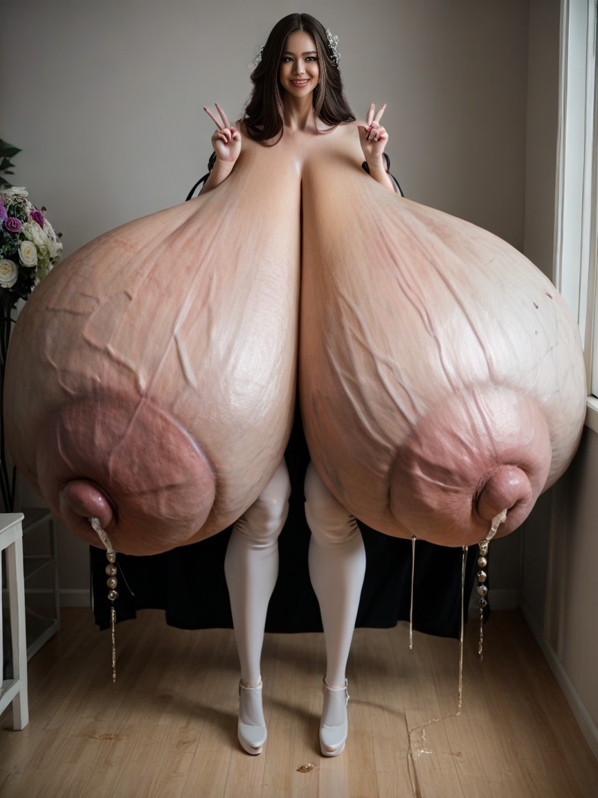 Soft And Shaky Fat, Lactating, Pubic Hair AI Porn