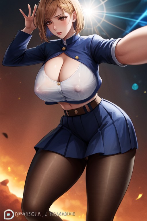 Selfie, Big Breasts As Big As Watermelons, Ultra Detailed Hentai AI Porn