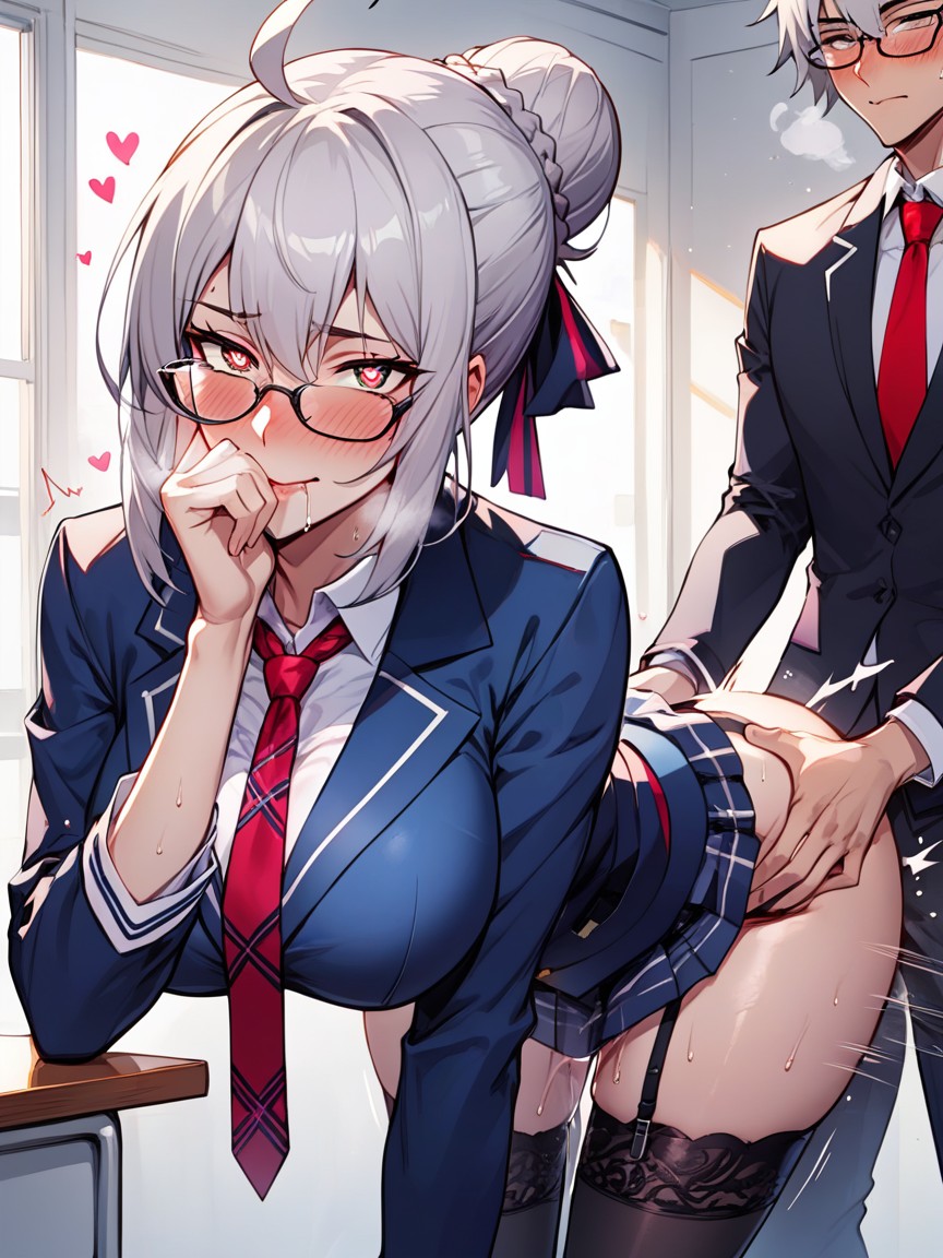 Uniform, Aesthetic, Woman Hentai AI Porn