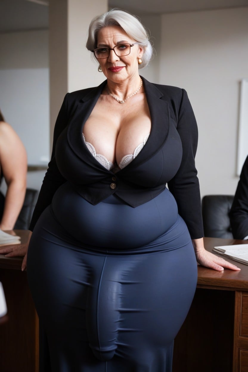 Hung Boss, Amazon Woman, Tight Long Skirt Shemale AI Porn