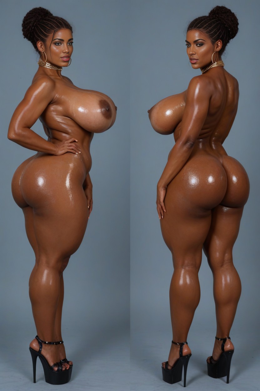 Veiny Tits, Sweaty Skin, Multiple Views AI Porn
