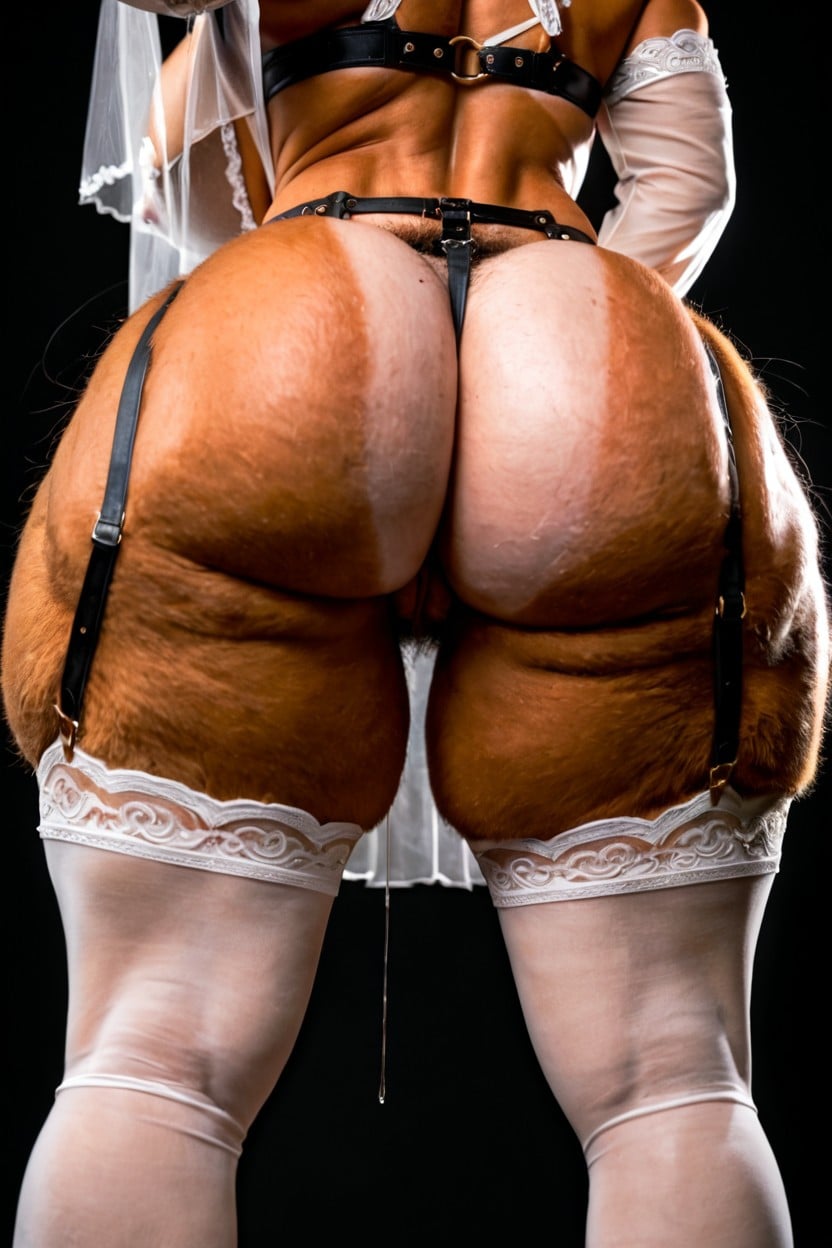 Hyper Furry Fuzzy Pubic Hair, Hyper Bbl Rounded Ass Bbl, Tanlines AI Porn