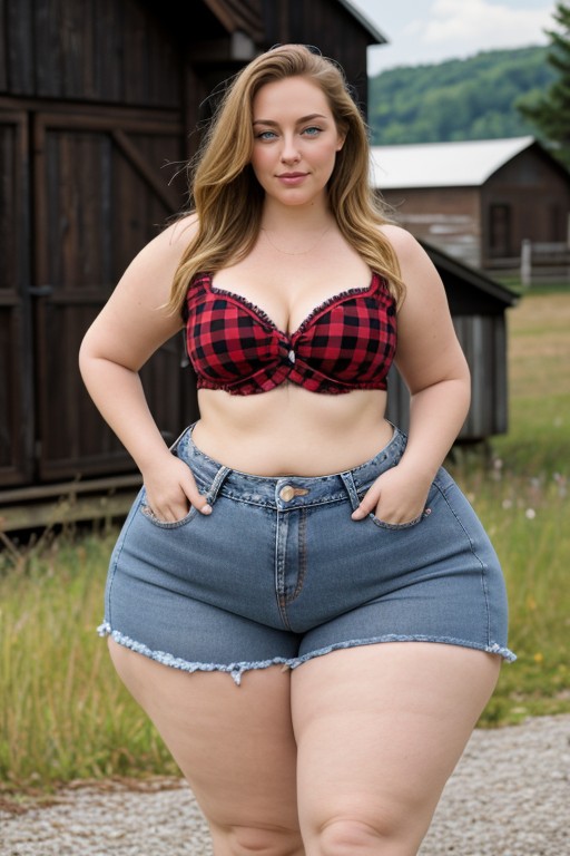 Ssbbw, Thick, Jean Shorts AI Porn