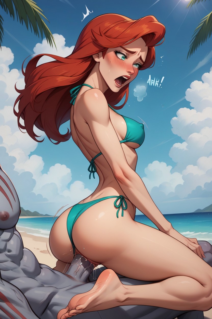 Defined Jawline, Eyes Wide Open, 18+ AI Porn