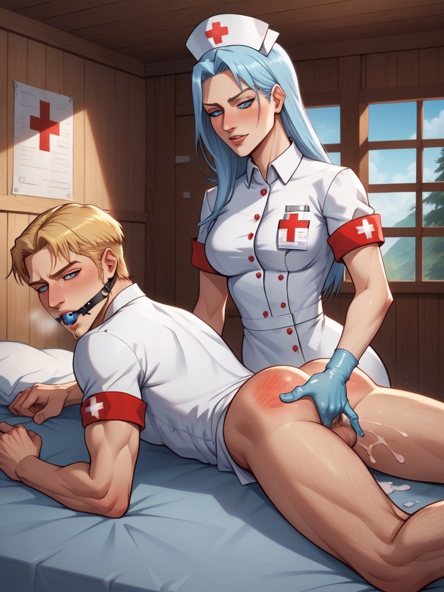 Historia Gripping Mans Ass Historia Pushing Fingers Into Erens Ass, Two People, Attack On Titan Hentai AI Porn