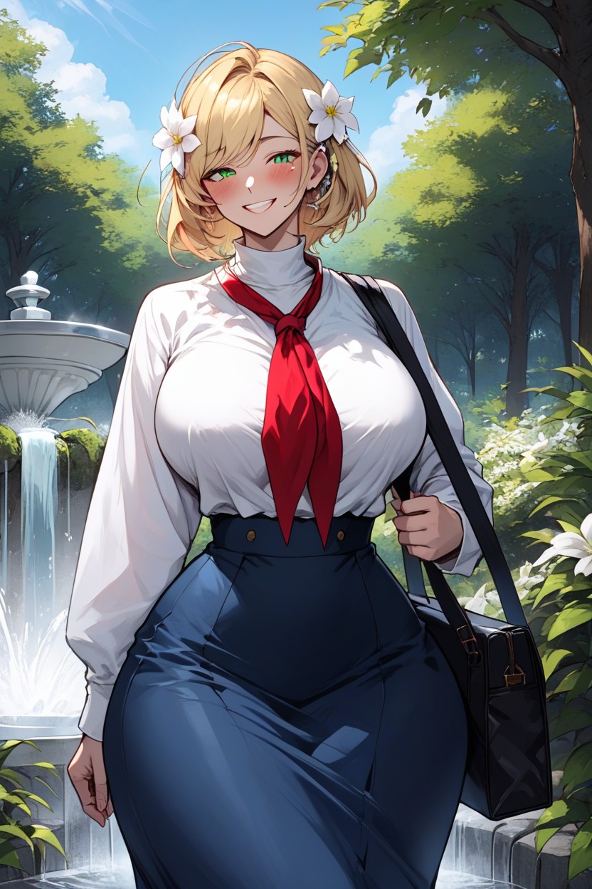 Massive Ass, Trees, Massive Breast Hentai AI Porn
