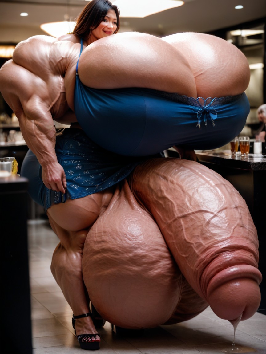 Musculosa, Hyper Gigantic Thick Penis, Walking Porno shemale IA