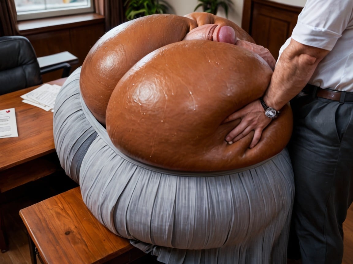 Impossibly Huge Furry Pussy, Pubic Mound, Bounce Lines AI Porn