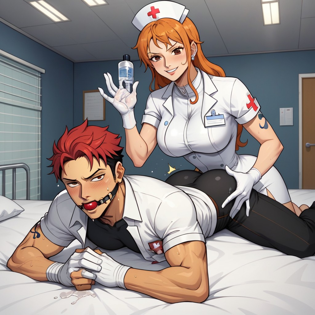 Dominant Female, Nami Fingers Zoros Prostate, Zoro Arching His Back Hentai AI Porn