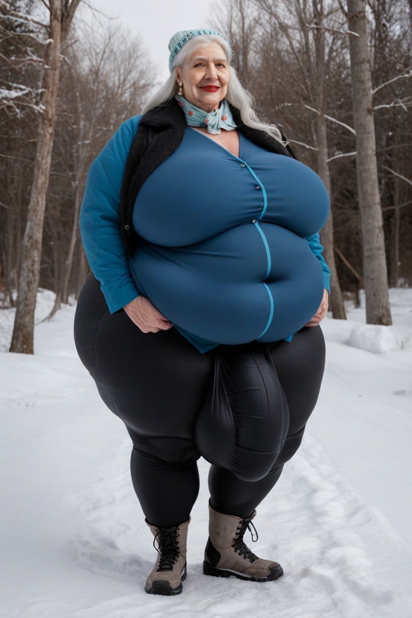 Obese Ssbbw Futa, Giant Tall Futanari, Jacket Shemale AI Porn
