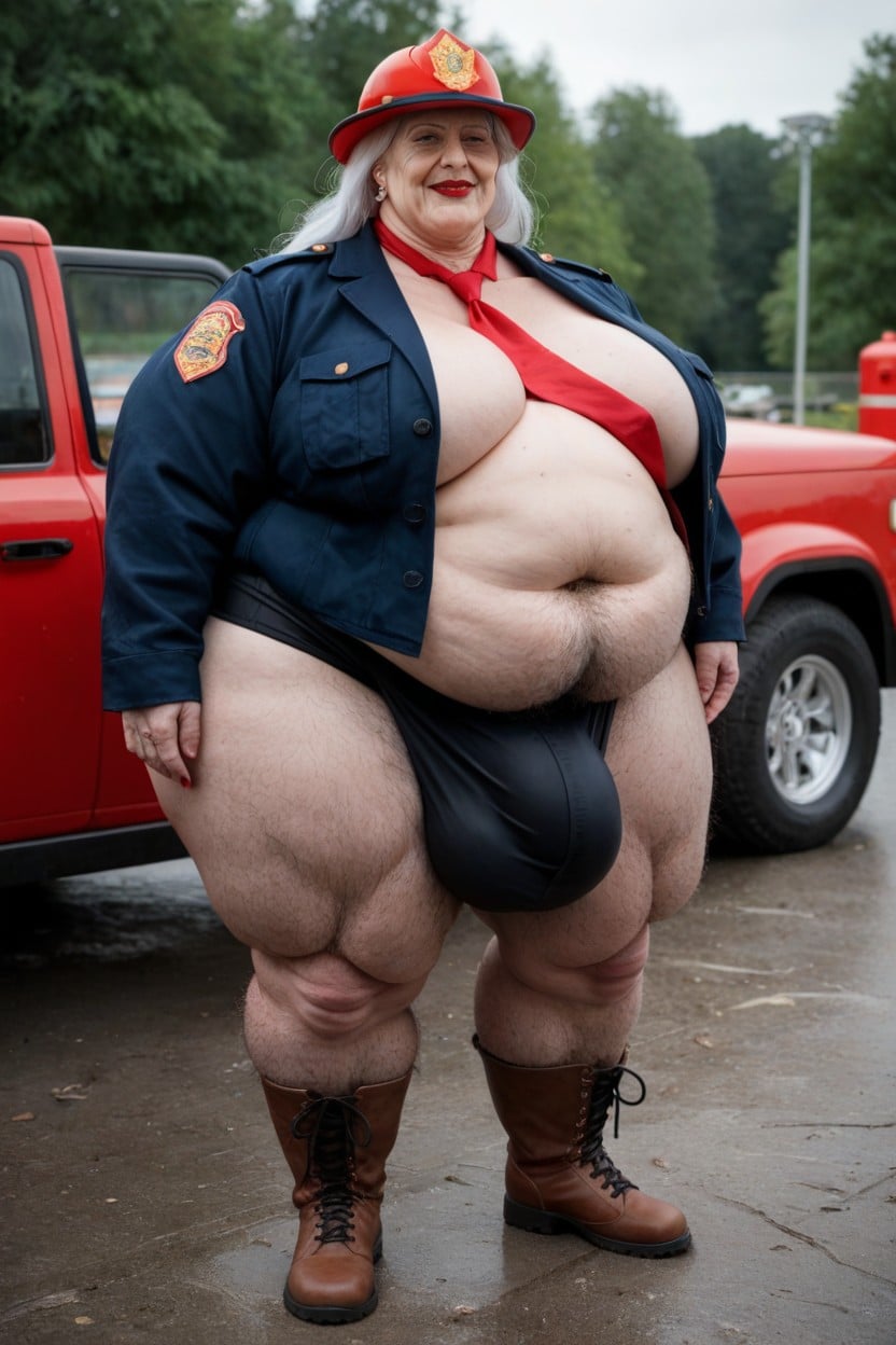 Gigantic, Standing, Gigantic Saggy Breast Shemale AI Porn