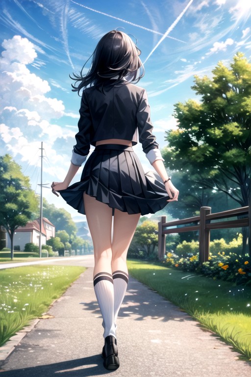 Panorama, Blue Sky, Landscape Hentai AI Porn