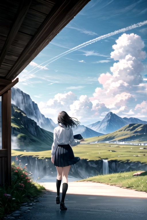 Depth Of Field, Day, Contrail Hentai AI Porn