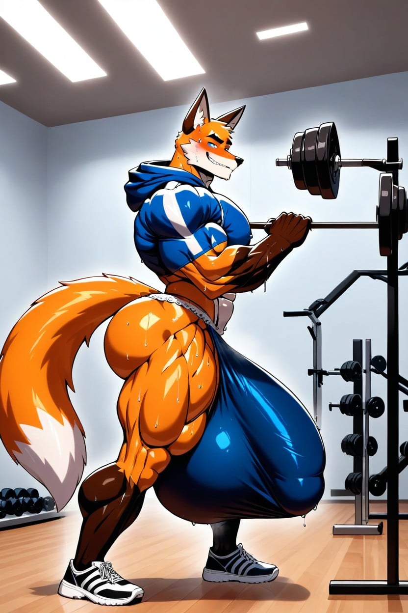 Gym, Massive Ass, Rounded Ass AI Gay Porn