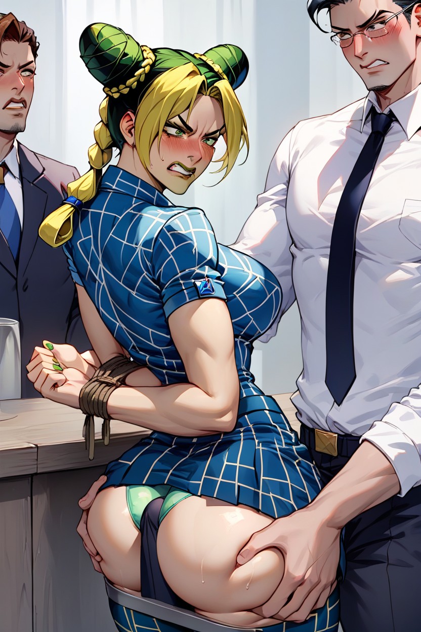Angry, Ass Groping, Man Groping Jolynes Big Booty Hentai AI Porn