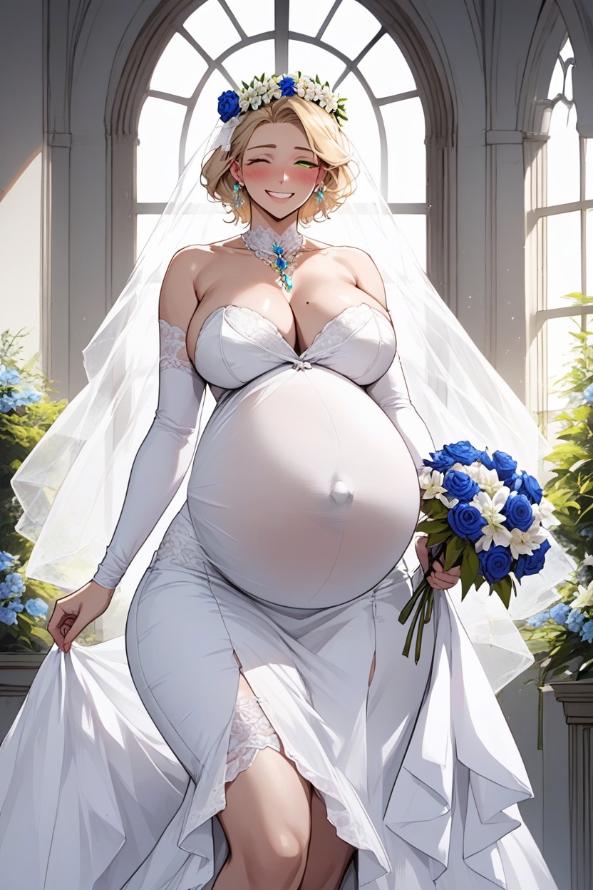 Face, Skinny, Wedding Dress Hentai AI Porn