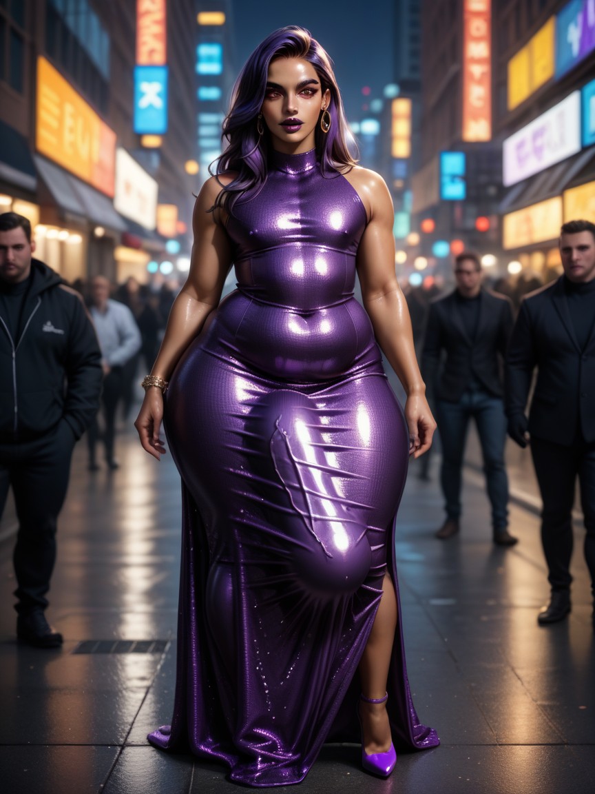 Shiny Skin, Gigantic, Curvy Body AI Gay Porn