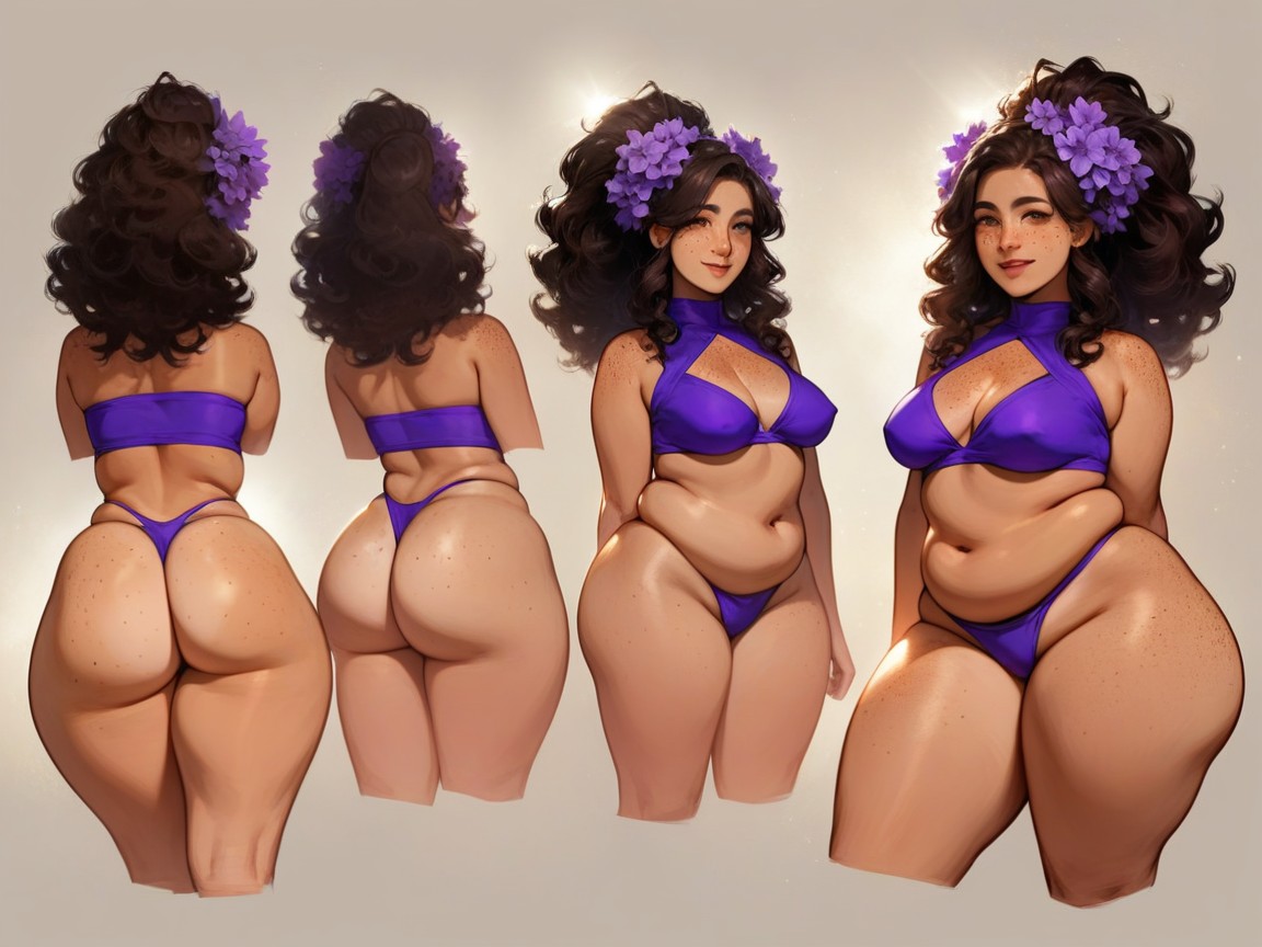Rounded Chest Width, 1 Person, Thick AI Porn