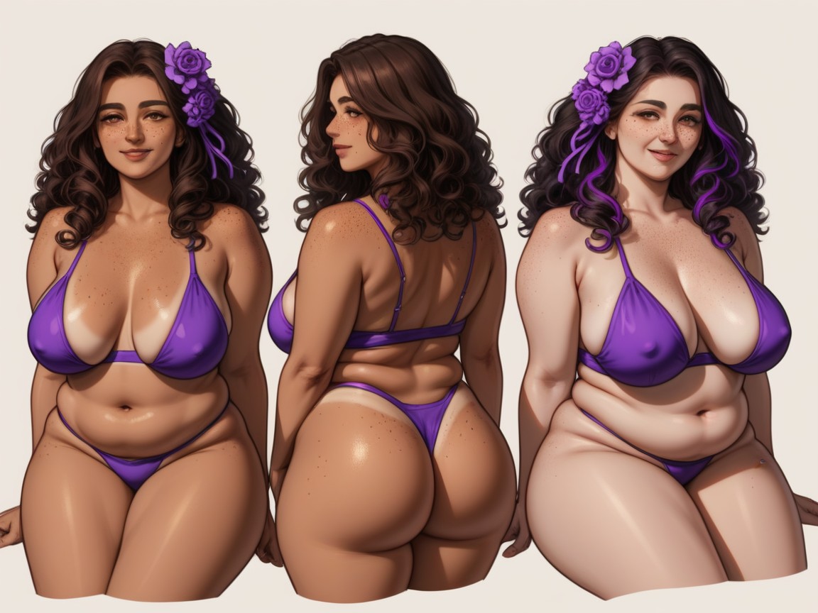 Rounded Breast Width, Wide Proportionate Waist, Natural Breasts Hentai AI Porn