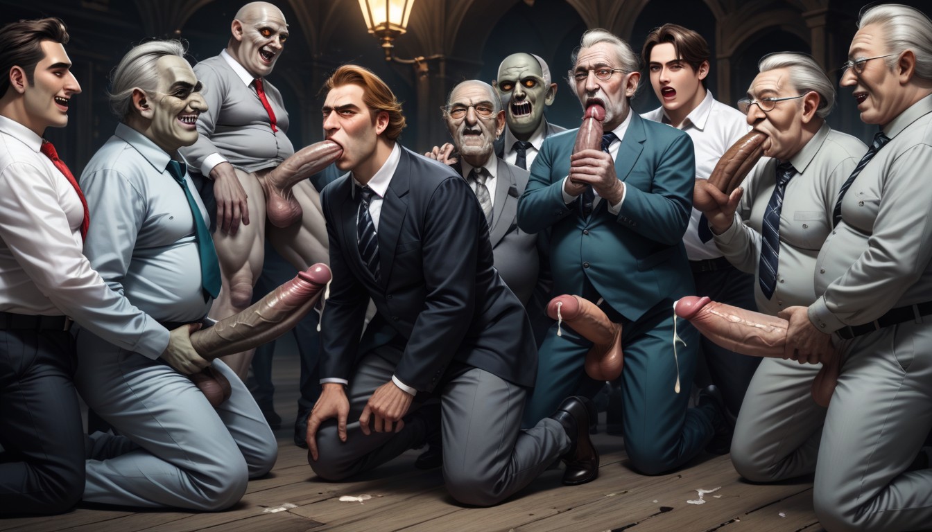 Grey Skin Zombie, Bukkake, Gay AI Gay Porn
