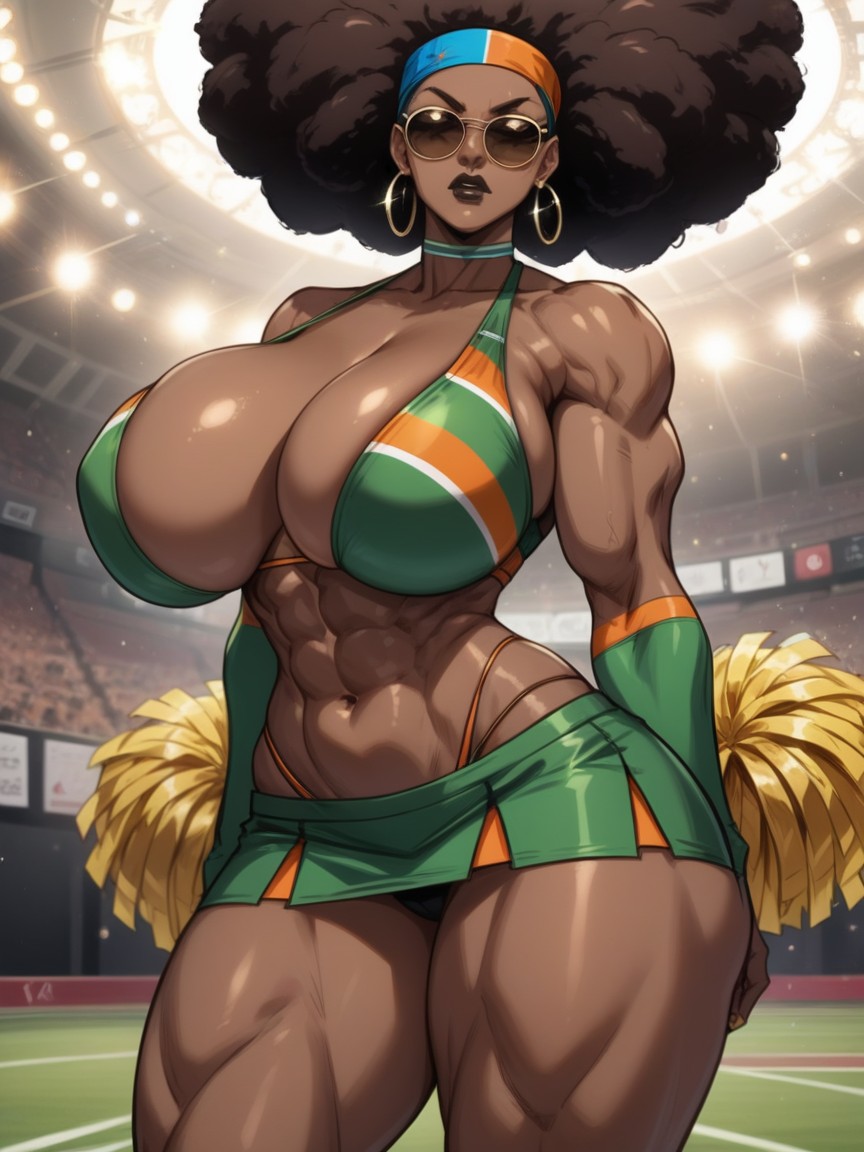 Strong Arms, Afro, Abdomen Hentai AI Porn