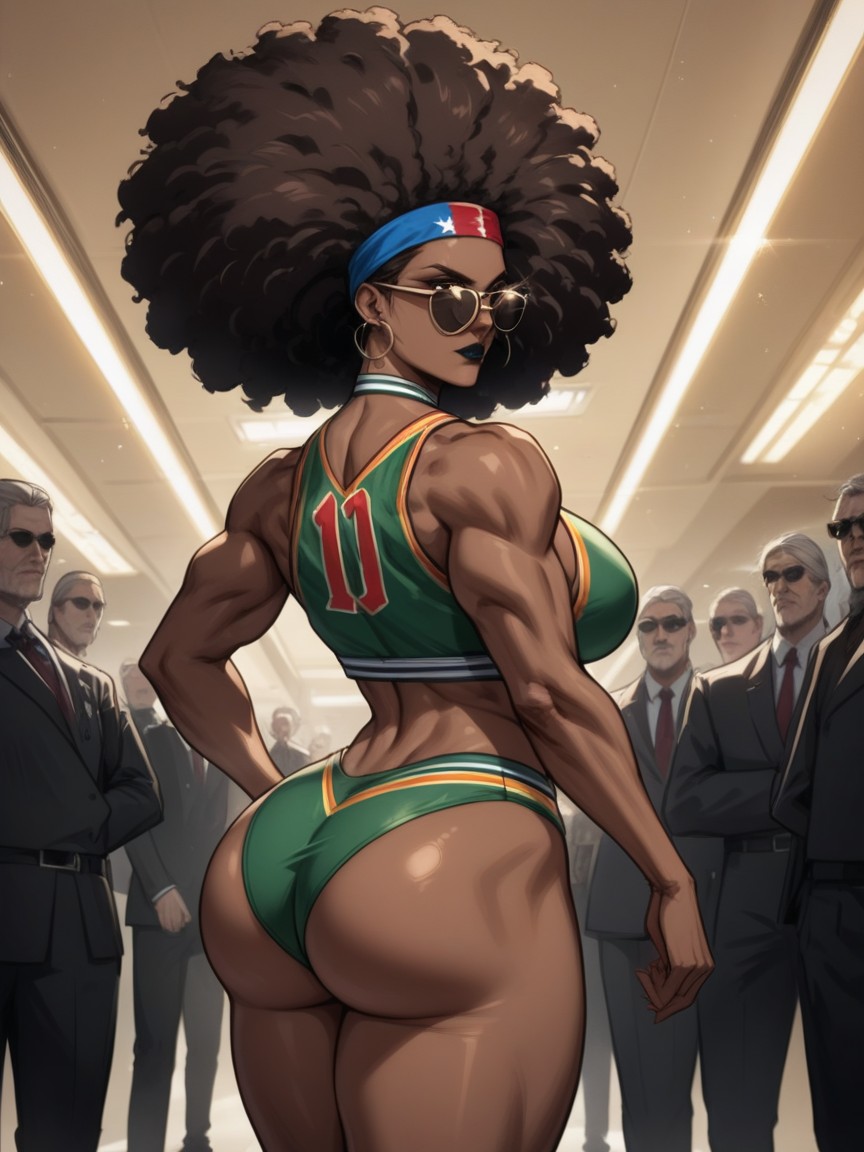1 Person, Dark Brown Skin, Wide Chest Hentai AI Porn