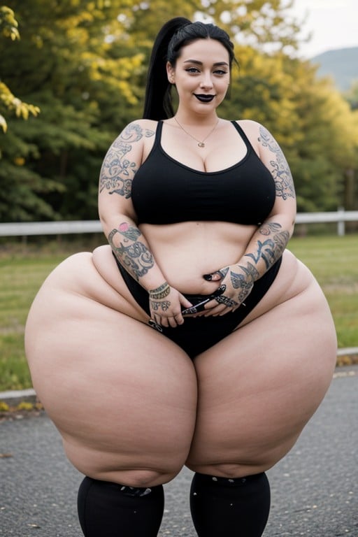 Blue Eyes, Extremadamente Pesado En La Parte Inferior, Chubby Porno IA