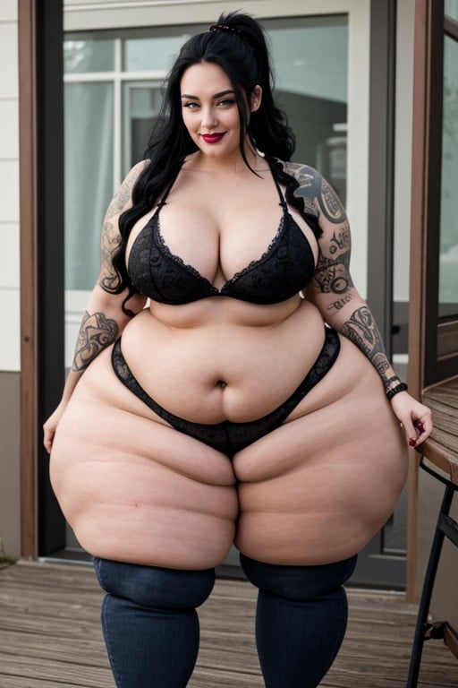 Wide Hips, Massive Ass, Covered In Cum AIポルノ