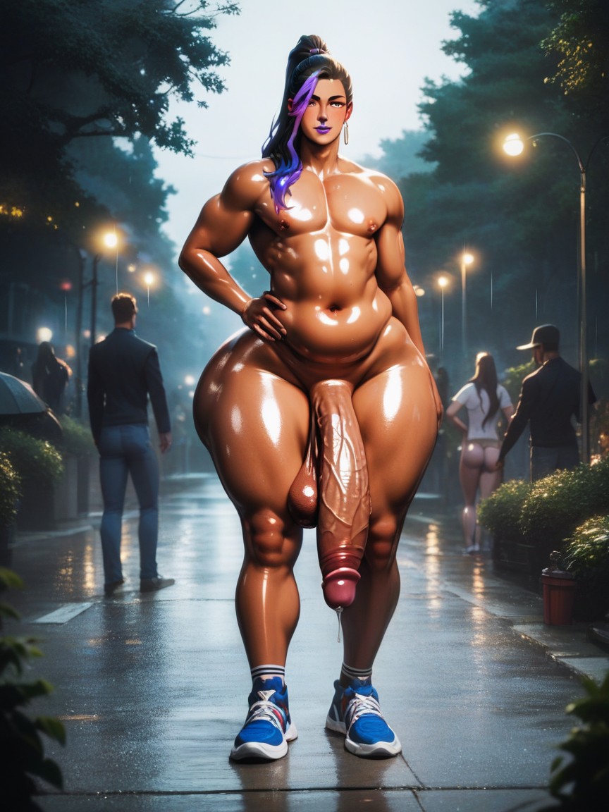 Gigantic, Thick Thighs, Raining AI Gay Porn