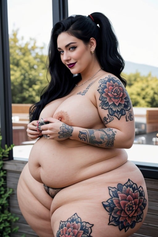 Ussbbw, Legs Spread Apart, Ssbbw Porno IA