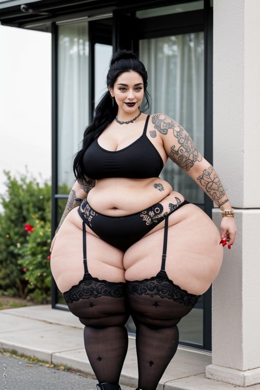Belly Button Ring, Bbw, Ssbbw Porno IA