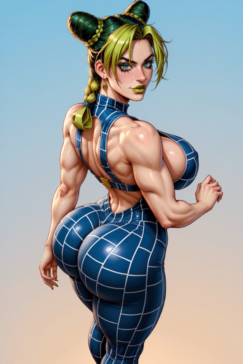 Pechos Grandes, Big Lips, Jolyne Cujoh Porno IA