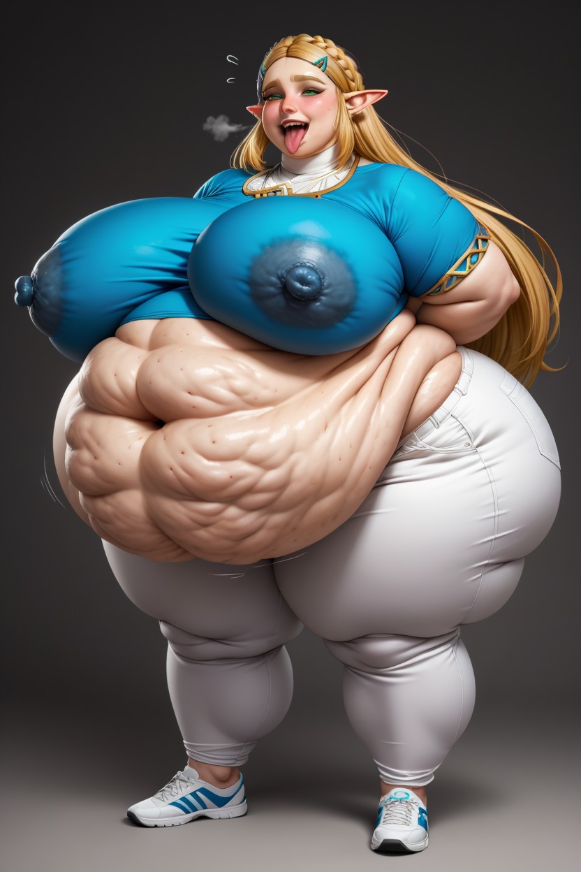 Ussbbw, Zelda With Chubby Face, Gaining Too Much Weight Porno IA