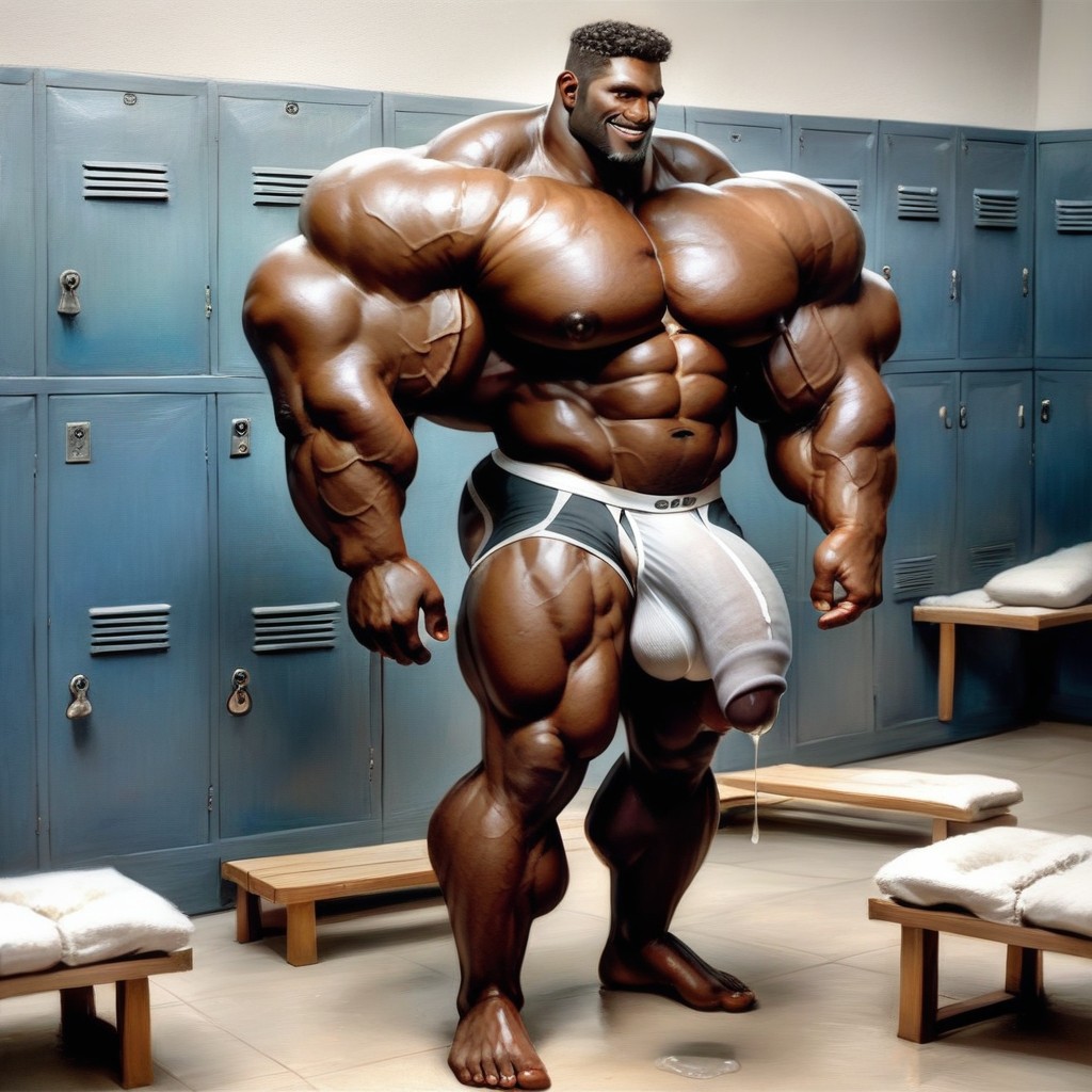 Massive Legs, Wet Briefs, Hyper Muscle AI Gay Porn