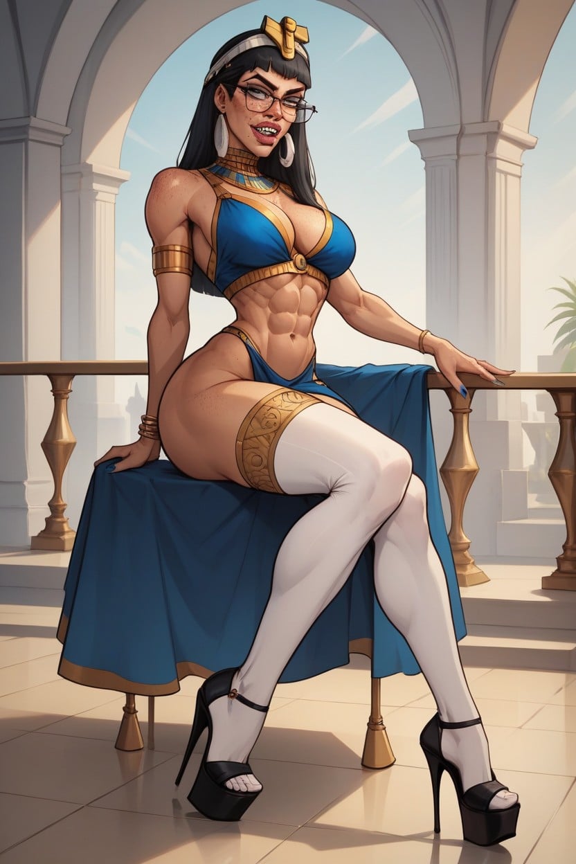 Smurf Body, Waist, Background Bedroom AI Porn