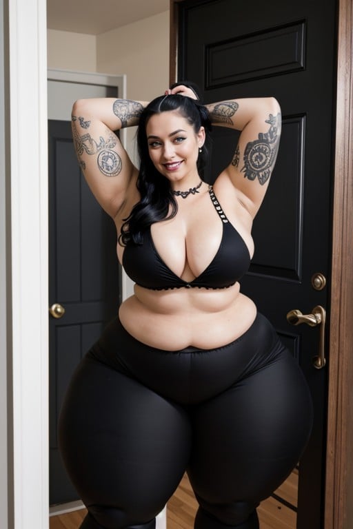 Fat, Massive Ass, Pale Skin Porno IA