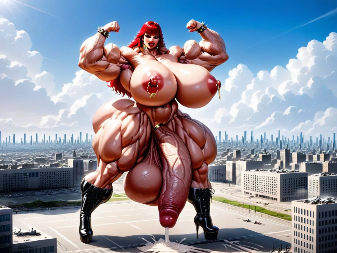 Hyper Ass, Hyper Veiny Balls, 30+ Shemale AI Porn