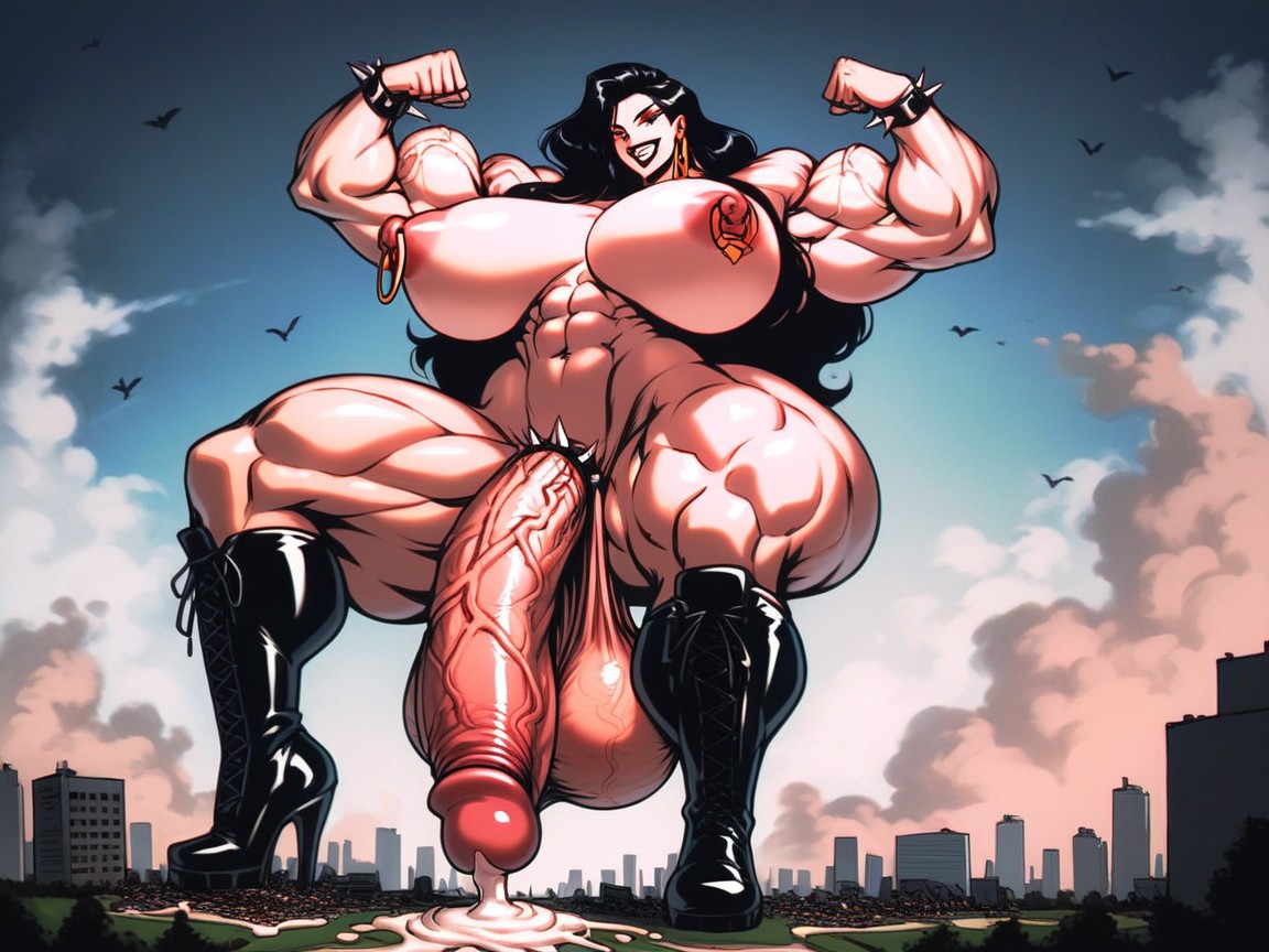 Gigantic Cock, Hyper Ass, Hyper Muscle Hentai AI Porn