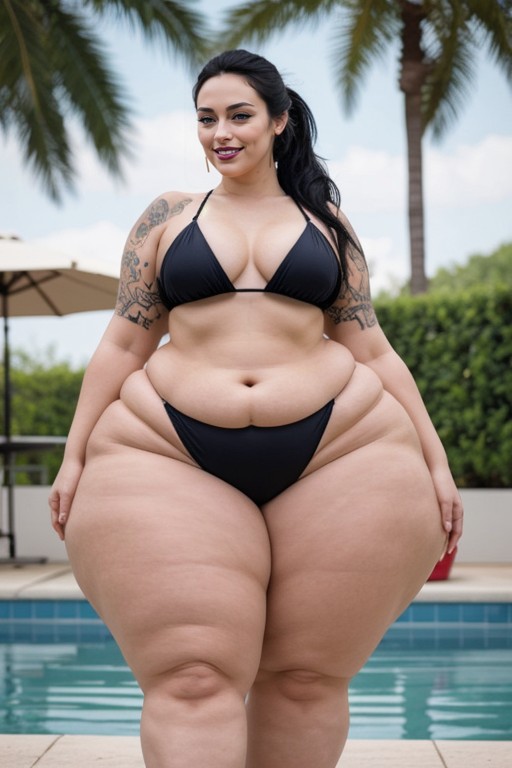 Standing, Pussy Focus, Bottomless AI Porn