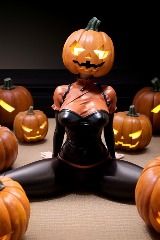 Pumpkin Head Man, Pumpkin Head Man, Medium Ass Hentai AI Porn