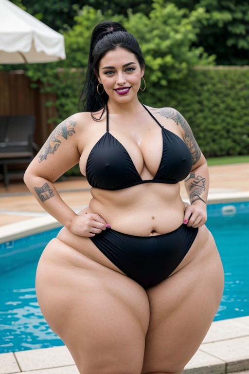Fat Arms, Pussy Focus, Standing AI Porn