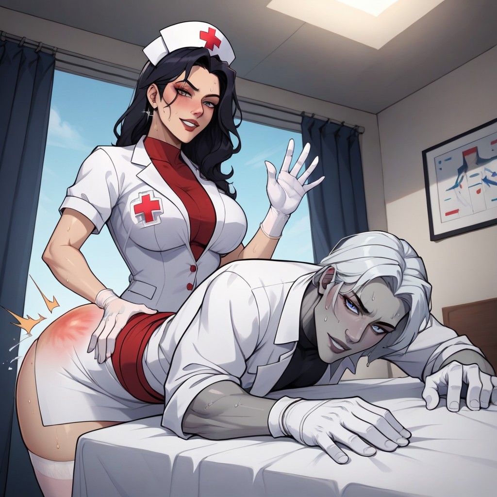 Submissive Male With Black Hair And Blue Eyes, Titans, Medium Hentai AI Porn